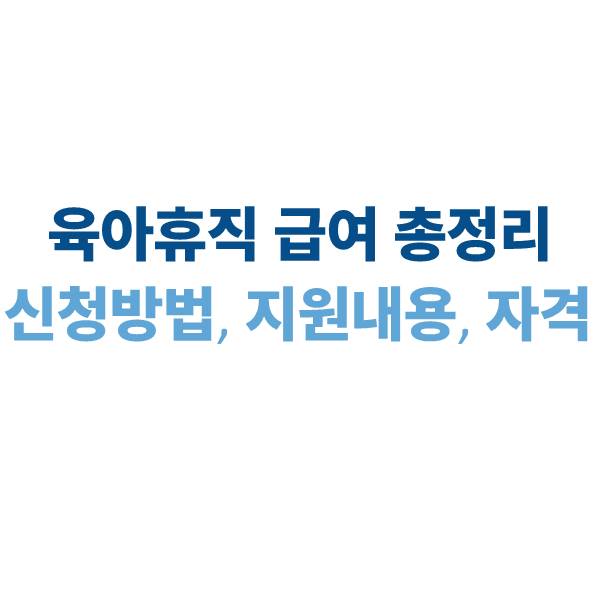2025 육아휴직급여: 신청 방법, 지원 내용, 자격 안내